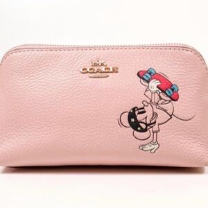 Coach x Disney Pink Leather Pouch EUC